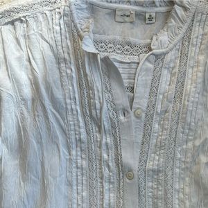 Wilfred Crinkle Mini Blouse Dress